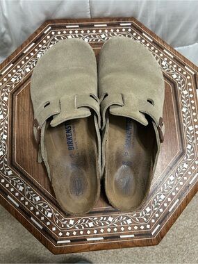 Birkenstock Boston Clogs - Suede Leather - Soft Footbed - EU 39
